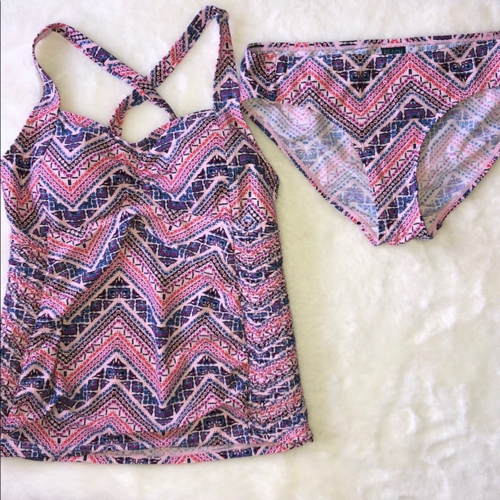 Motherhood maternity 2 piece swimsuit size M